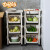 Baiyite kitchen shelf landing movable multi-layer vegetable seasoning storage shelf supplies vegetable basket household storage basket toy storage artifact (upgraded) four floors North OMI