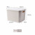 Bailu with lid plastic storage box sorting box book snacks make up storage box wardrobe underwear storage box milk white large