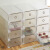 Transparent shoebox, dustproof storage box, stackable combination shoebox, 8 pieces, drawer type, thickplastic shoebox, household bathroom, desktop storage box, boots, short boots, storage box, drawer type, thick (8 pieces), storage, general white, 42