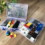 Green reed plastic storage box transparent small lattice LEGO toy parts electronic components sorting box jewelry box desktop oddments box can be divided into 4 sets at will