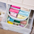 Underwear storage box sorting box bra underwear socks storage box classification storage box clothing plastic desktop storage box small clothing classification compartment with cover Nordic blue three piece set (New with pattern)