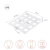 Japanese lazy folding board Wardrobe Storage folding board creative household folding clothes artifact T-shirt storage shelf wrinkle proof small 5 Pack