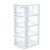 Xi Tianlong 4-storey children's toy storage cabinet baby snack clothing bedside cabinet eco friendly hickplastic installation free 1-BODY wardrobe with slit storage cabinet drawer type storage box 40L