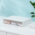 Jekodrawer desktop storage box transparent dustproof makeup storage box office dormitory desk stationery sorting box storage box shelf single layer ivory white three grid swb-5639