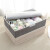 Shenglishangpin fabric storage box underwear socks underwear with cover storage box multi Grid Classification two in one sorting box Khaki