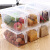 Reed refrigeratorfresh boxstorage box kitchen storage box Snack storage basket with cover and handle 6 Pack