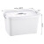 Vango Haina bright color hand-held storage box small plastic banner box household clothing sorting box storage box about 15L white