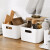 Bailu plastic storage basket toilet bathroom makeupstorage basket sorting box kitchen table top sundries snack storage box simple storage box width [small]