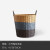 Storage general mobilization dirty clothes basket storage basket [large capacity foldable] dirty clothes storage basket laundry basket imitation rattan dirty clothes basket soft coffee color gradient * medium (38cm high)