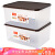 Jeko plastic storage box moisture proof fresh box storage box 15L 2-piece large rectangular storage box medicine box rice box seal box medicine box coffee swb-5441