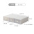 Jekodrawer desktop storage box transparent dustproof makeup storage box office dormitory desk stationery sorting box storage box shelf single layer ivory white three grid swb-5639