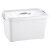 Vango Haina bright color hand-held storage box small plastic banner box household clothing sorting box storage box about 15L white