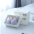 Baicao garden underwear storage box plastic with cover divided underwear socks bra finishing storage box non gray Beige