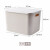 Bailu with lid plastic storage box sorting box book snacks make up storage box wardrobe underwear storage box milk white large