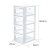 Xi Tianlong 4-storey children's toy storage cabinet baby snack clothing bedside cabinet eco friendly hickplastic installation free 1-BODY wardrobe with slit storage cabinet drawer type storage box 40L