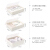 Baicao garden underwear storage box plastic with cover divided underwear socks bra finishing storage box non gray Beige