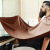 Keruiyou barber cloth shaving cloth shaving cloth beard Cape household hair cutting cloth adult baby children management release [with suction cup hook] Brown