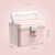 Vilsicijon dimensional Jane Nordic portable medicine box household multi-functional color small medicine box enterprise first aid box 6659 Pink