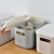 Bailu with lid plastic storage box sorting box book snacks make up storage box wardrobe underwear storage box milk white large