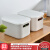 Bailu with lid plastic storage box sorting box book snacks makeup storage box wardrobe underwear storage box light gray large