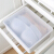 Baicao garden underwear storage box plastic with cover divided underwear socks bra finishing storage box non grid gray