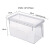 Reed refrigeratorfresh boxstorage box kitchen storage box Snack storage basket with cover and handle 6 Pack