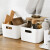 Jiulisha plastic storage basket toilet bathroom makeupstorage basket sorting box kitchen tabletop sundries snack storage box simple storage box [large]