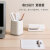 Bi color contrast pen holder storage box desktop putting pen sorting induction box simple makeup brush box gray aa163