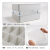 Baicao garden underwear storage box plastic with cover divided underwear socks bra finishing storage box non grid gray