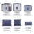 EDO travel storage bag, underwear, shoes, clothes, six sets of portable bags, necessary sub bags, travel luggage, storage bag, dark blue