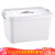 Vango Haina bright color hand-held storage box small plastic banner box household clothing sorting box storage box about 15L white