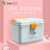 Vilsicijon household portable small medicine box enterprise color medicine box multi-functional plastic first aid box 6659 white