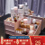 Star flower makeupstorage box desktop finishing plastic makeup box dresser skin care shelf northern Europe powder large