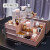 Star flower makeupstorage box desktop finishing plastic makeup box dresser skin care shelf northern Europe powder large