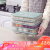 Dengbi dumpling box [3 layers and 3 covers] refrigeratorfresh boxstorage box rectangular frozen dumpling box Wong blunt box cover quick frozen dumpling storage box