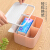 Ecoco Italian cocoa multifunctional Creative Desktop tissue box living room tea table remote control storage box tissue box office plastic drawer Nordic blue