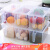 Reed refrigeratorfresh boxstorage box kitchen storage box Snack storage basket with cover and handle 6 Pack