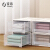 Jiabai clothes storage box single layer stackable plastic storage boxdrawer type storage cabinet transparent wardrobe storage box clothes sorting box Beige medium 13L