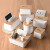 Le Yijia tissue box living room table top drawer tea table storage box paper drawer office table multi-functional roll paper box napkin paper box table top storage (three spaces)