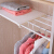 Jh7091 retractable closet partition shelf cabinet layered storage shelf elegant white 42 * 75-120cm