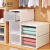 Jiabai storage box plantrangentstorage box clothing sorting box dormitory wardrobe drawer type storage box storage box extra large45l white