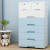 Napa love extra largedrawer type storage cabinet, five drawers, baby wardrobe, thickcabinet, simple closet, 65cm, large face width (increase thickness), blue + white, six floors