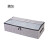 Unistar shoestrage box non-woven thick breathable shoebox visible removable partition folding storage supplies 4-grid lotus root grey / free grid [1 pack]