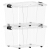 Jinrong high transparent eco friendly type storage box80l 2-Pack extra largetransparentthick clothes sorting box toy packing storage box