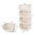 Morning color kitchen shelf landing multi-layer balcony supplies home toys vegetable basket vegetable seasoning shelf storage shelf basket four stories Beige white