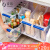 Jiabai plastic storage basket storage basket kitchen shelf kitchen utensils, saucers, seasoning bottles, sundries, hand-pull storage box with pulley swb-6162