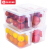 Biyaz four refrigerator with handle household fresh box food storage box frozen storage plastic box miscellaneous grain storage box kitchen storage box zx-19