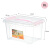 Jekoplastic desktop small transparent storage box8l 4 pcs baby home makeupchildren toy LEGO storage box snacks sorting box medicine box medicine box storage box swb-501