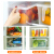 Biyaz four refrigerator with handle household fresh box food storage box frozen storage plastic box miscellaneous grain storage box kitchen storage box zx-19