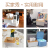 Le Yijia tissue box living room table top drawer tea table storage box paper drawer office table multi-functional roll paper box napkin paper box table top storage (three spaces)